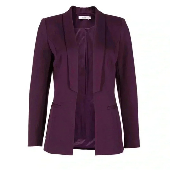 Ricki’s Blazer Open Front Shawl Collar Ponte Knit Teal Green Size XS - Picture 2 of 13